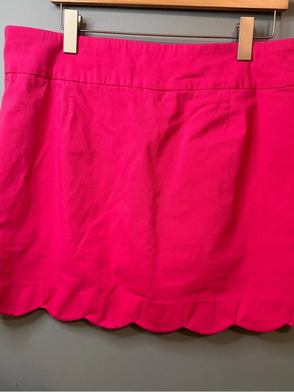 Zac & Rachel Fandango Pink Scallop Stretch Knit Skort Skirt. Size 16 - Picture 7 of 8